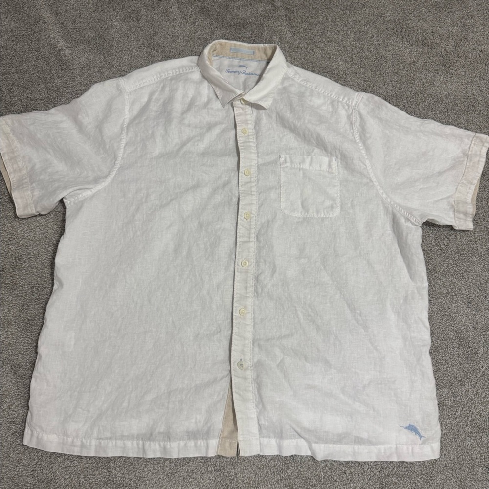 Tommy Bahama Paradise Breezer Linen Short-Sleeve Shirt